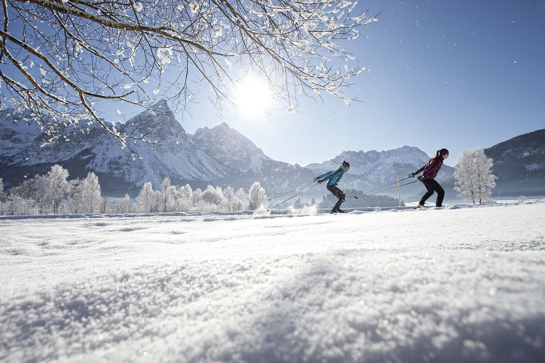Austria Attew Painting Landscape art kunst ski skifahren skilaufen snowboard mountain berg alp Snow schnee vinter